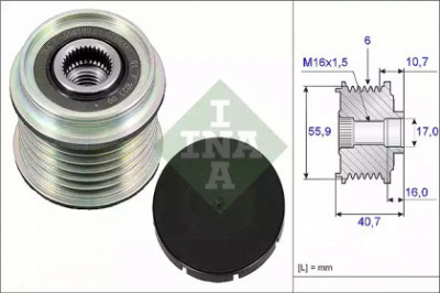 WILMINK GROUP wg1253610 -  Механизм свободного хода генератора